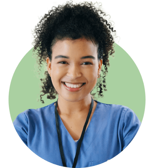 ANHC Testimonial Featured Image Milissa L@2x Headshot of a female medical professional wearing a name tag