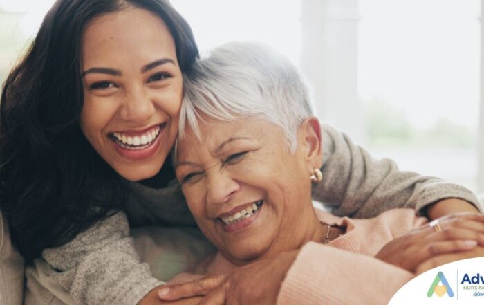 A happy, stress-free caregiver thriving in her career.