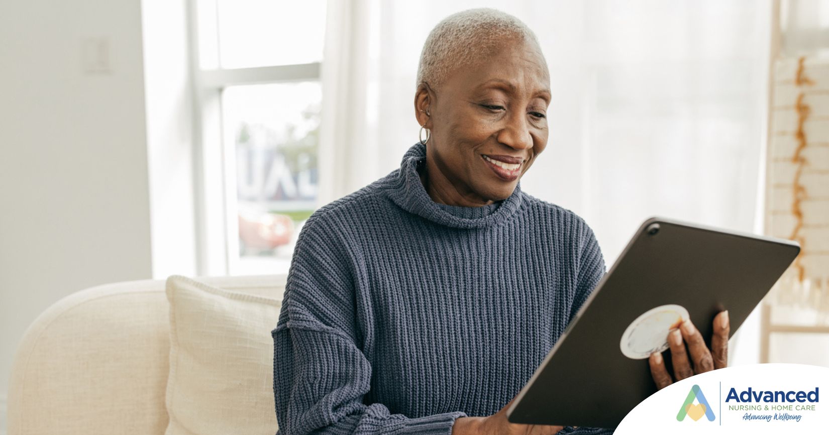 A senior exploring elder care trends in 2026