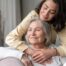 A caregiver addressing senior mental health