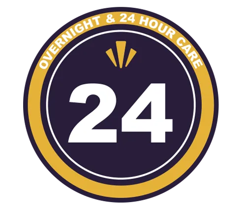 24-hour care badge