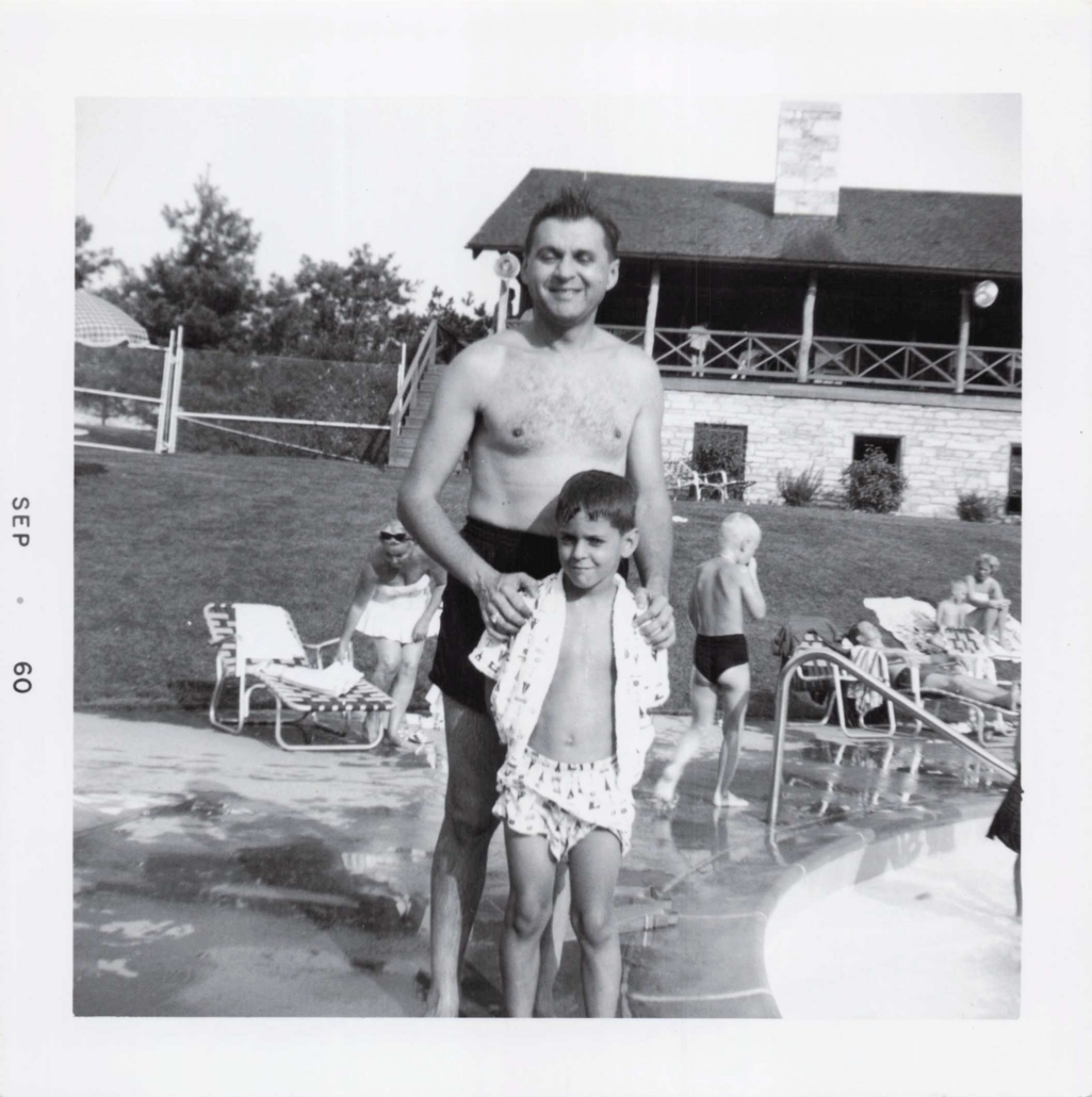 Sam with his dad