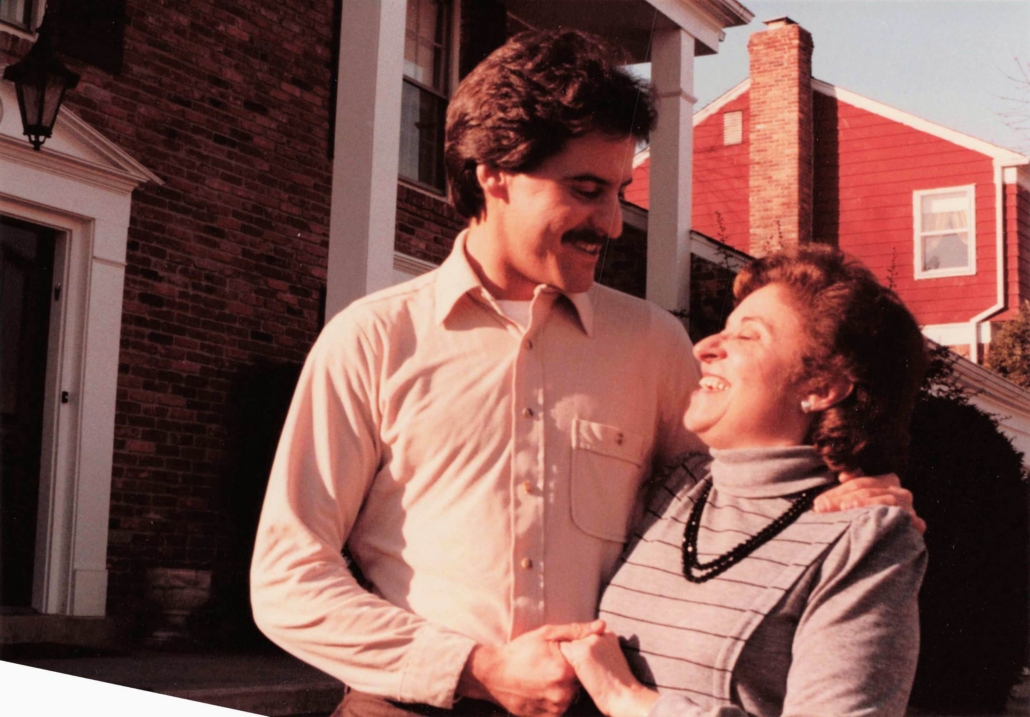 Sam with his mom, Fran