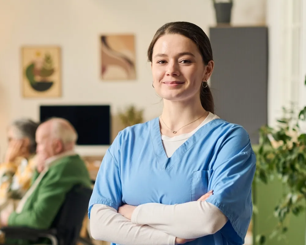 Professional caregiver portrait