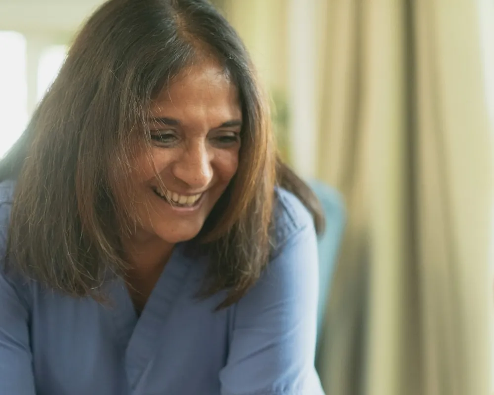 Smiling caregiver portrait
