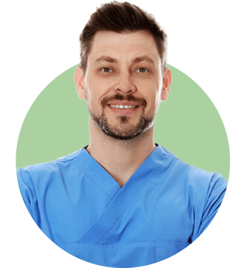Headshot of a male medical professional smiling